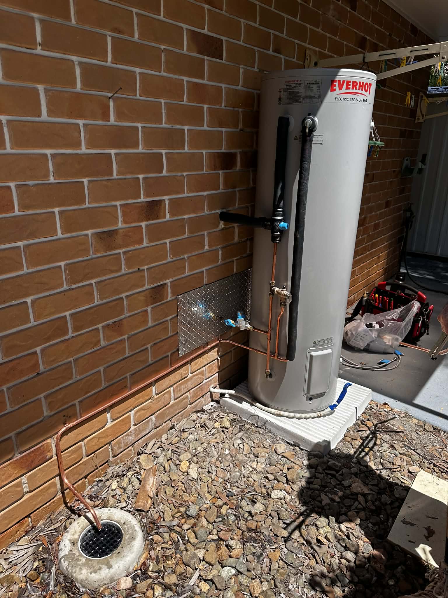 Hot water system installation