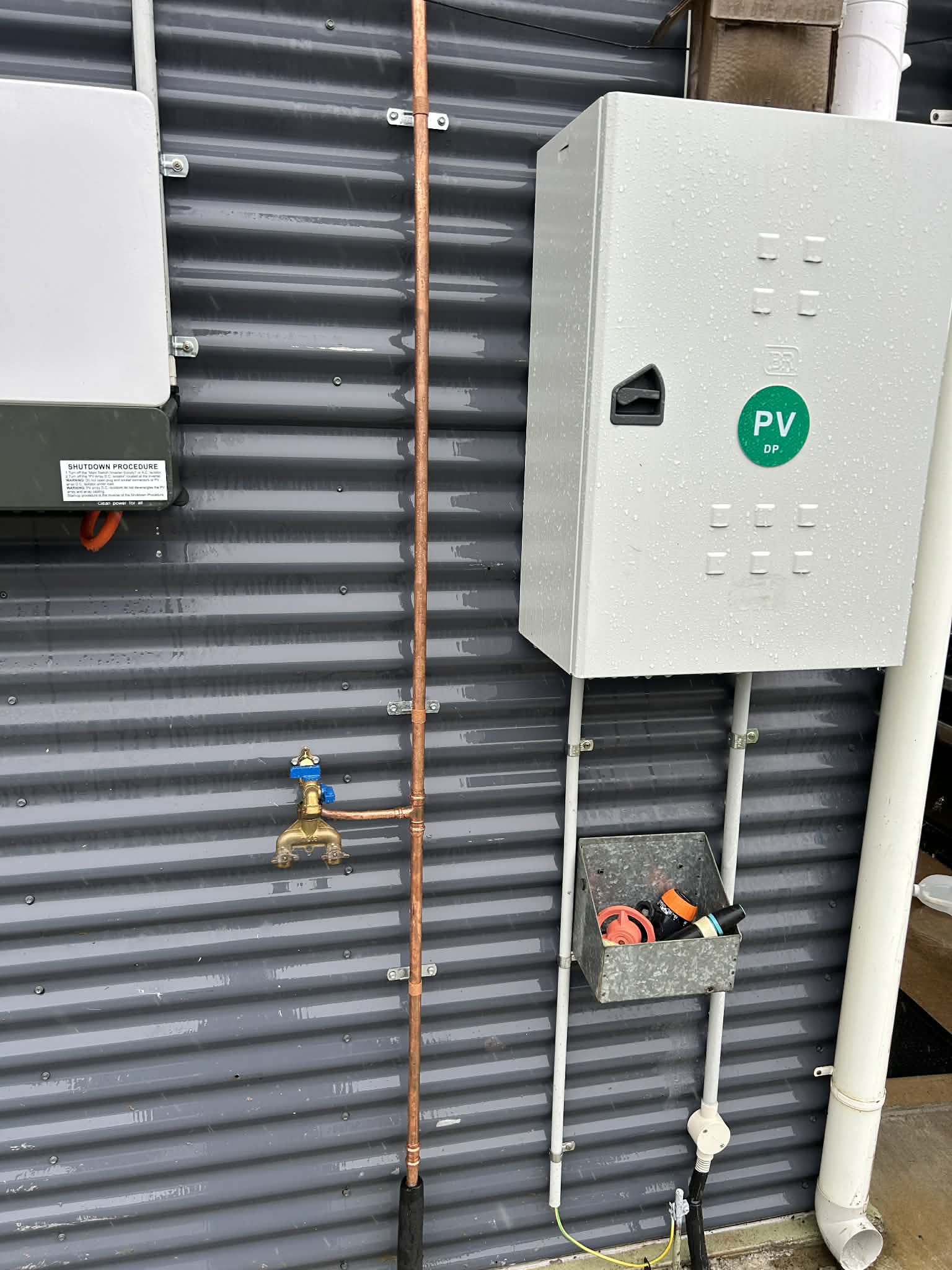 Copper pipework installation